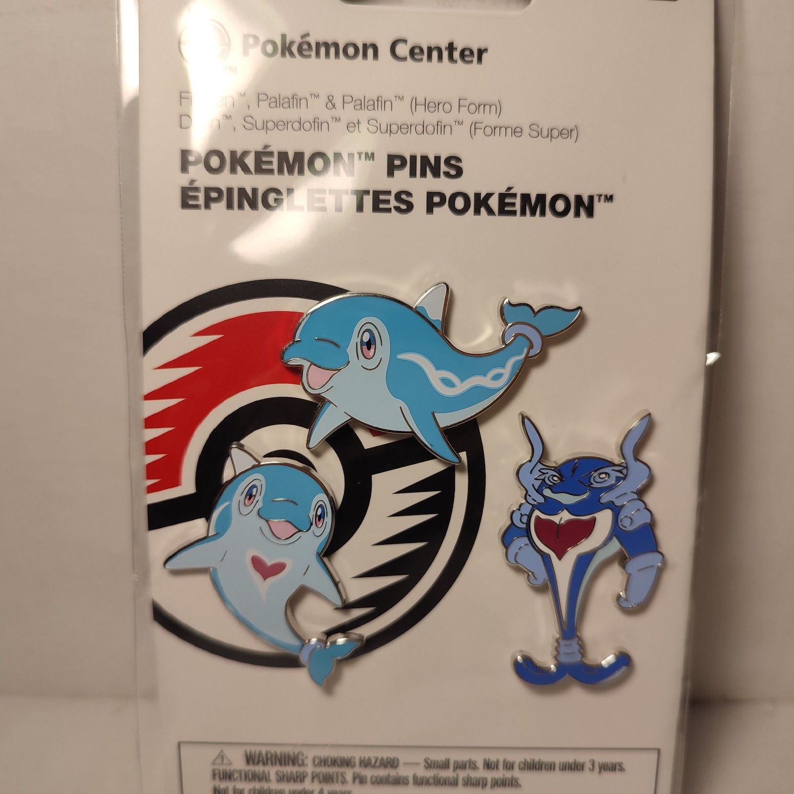 Pokemon Tcg Finizen & Palafin Hero Form Enamel Pin Set Official Nintendo Badges